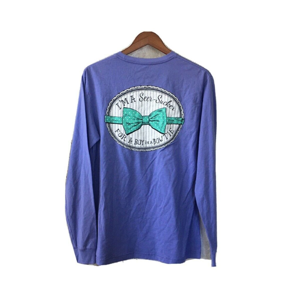 Nwt Lauren James Purple I’m A Seer Sucker M
